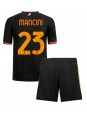 AS Roma Gianluca Mancini #23 Alternativní dres pro děti 2023-24 Krátký Rukáv (+ trenýrky)